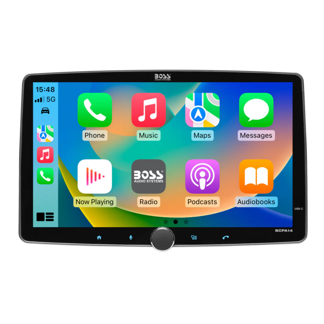 Boss BCPA14 1-DIN Bluetooth Digital Multimedia Receiver w/ 14" Touchscreen