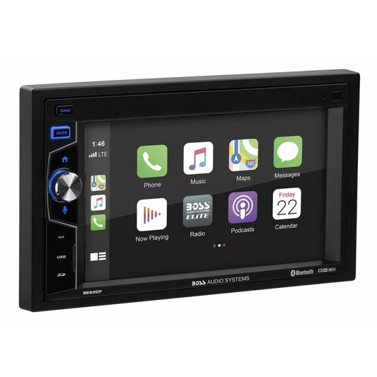 Boss Audio BE62CP 6.2" Touchscreen Digital Multimedia Receiver w/ Apple CarPlay