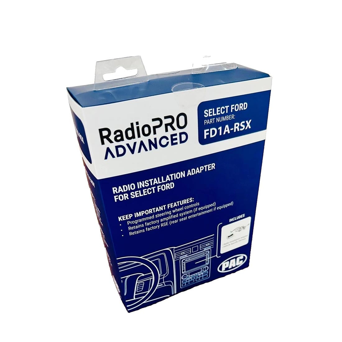 PAC FD1A-RSX RadioPRO Advanced Interface for Select Ford Lincoln Mercury 2005-16