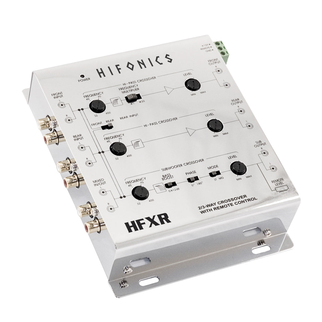 Hifonics HFXR 2-Way / 3-Way Electronic Active Crossover w/ Remote Bass Control