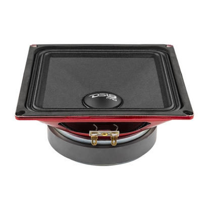 DS18 PRO-X6.4MSQ 6.5" 500W Max 4-Ohm Square Midrange Car Loudspeaker (Single)
