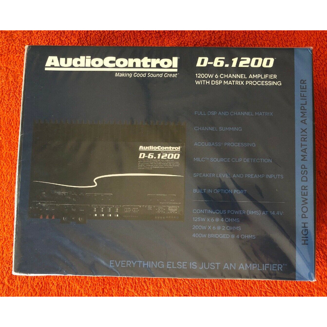 AudioControl D-6.1200 6-Channel Car Amplifier with Digital Signal Processing