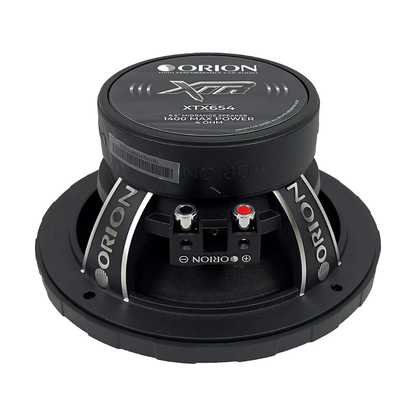 Orion XTX654 6.5" 1400W Peak 4-Ohm 1.5" Voice Coil Car Midrange Speakers (Pair)