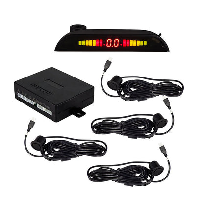 iBeam TE-4PSK 4-Sensor Rear Parking Assist Kit with LED Display - Up to 5Ft Away