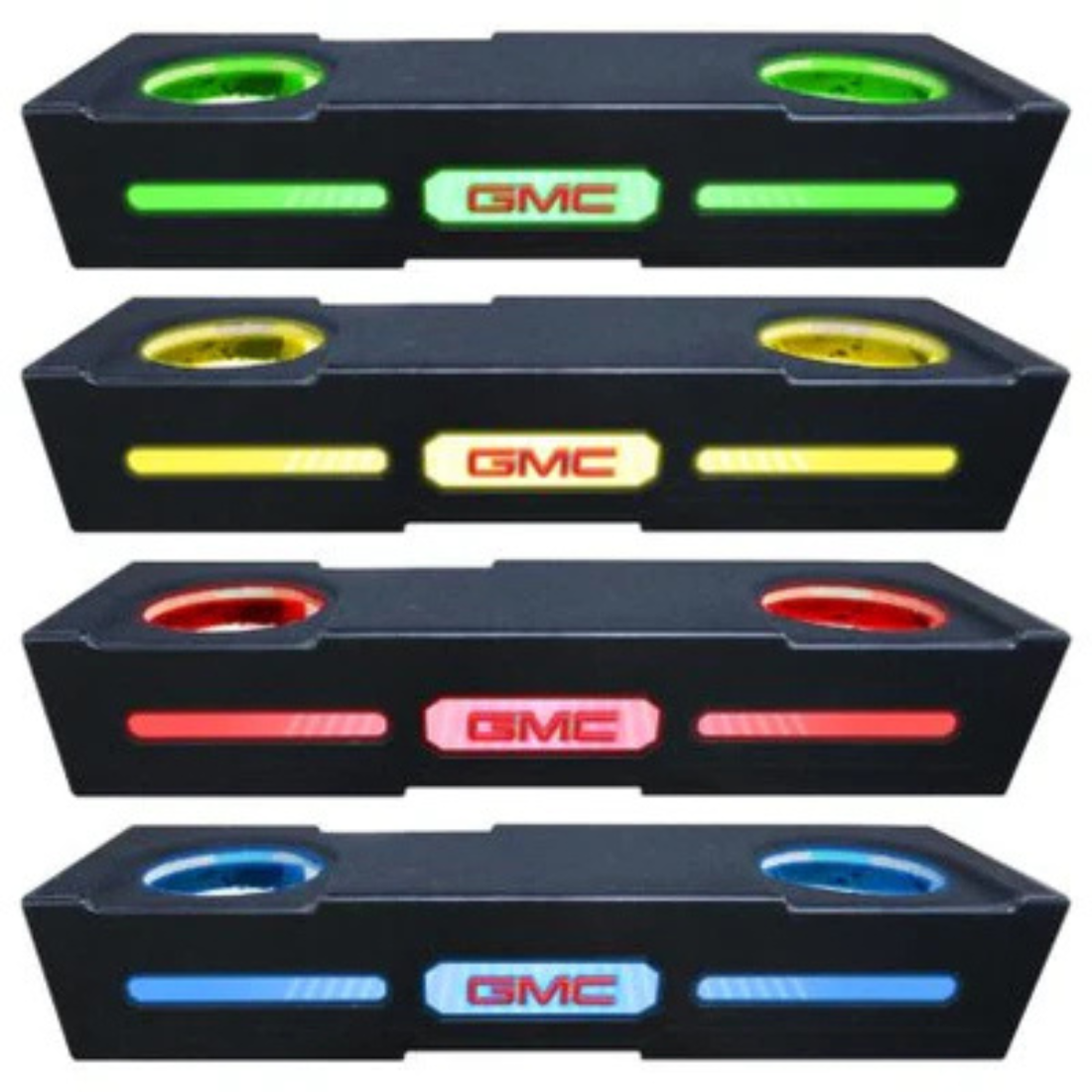 QPower QL-GMC19210 Dual 10" Vented Sub Enclosure w/ RGB for GMC 2019-24 Crew Cab