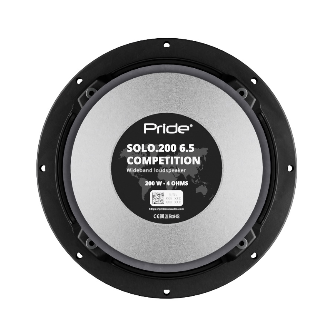 Pride SOLO.200 6.5" 200 Watts RMS Power 4-Ohm Car Audio Speakers (Pair)
