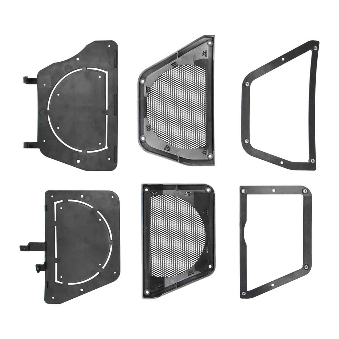 Heise JP-1018 Lower Dash Speaker Grille Cut-ins - Fits Select Jeep 2018-2023