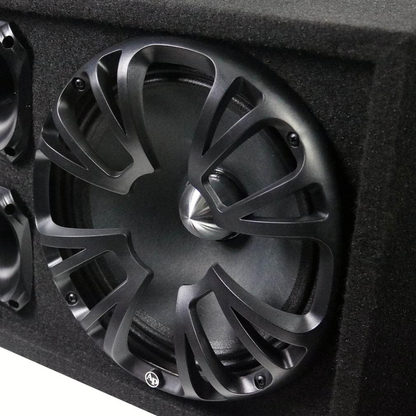 Audiopipe AP-CHULD-102 Sealed Enclosure w/ (2) 10" Speakers & (2) 4.5" Drivers