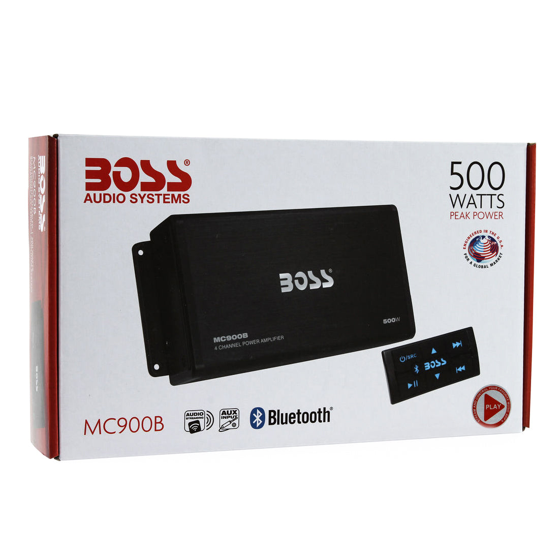 Boss MC900B 500 W Max 4-Channel Class A/B Stereo Full Range Car Audio Amplifier