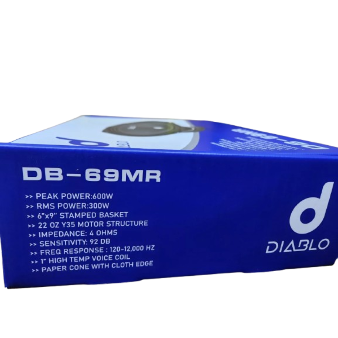 Diablo DB-69MR 6" x 9" 600W Peak 4-Ohm 1" Voice Coil Car Audio Midrange Speaker