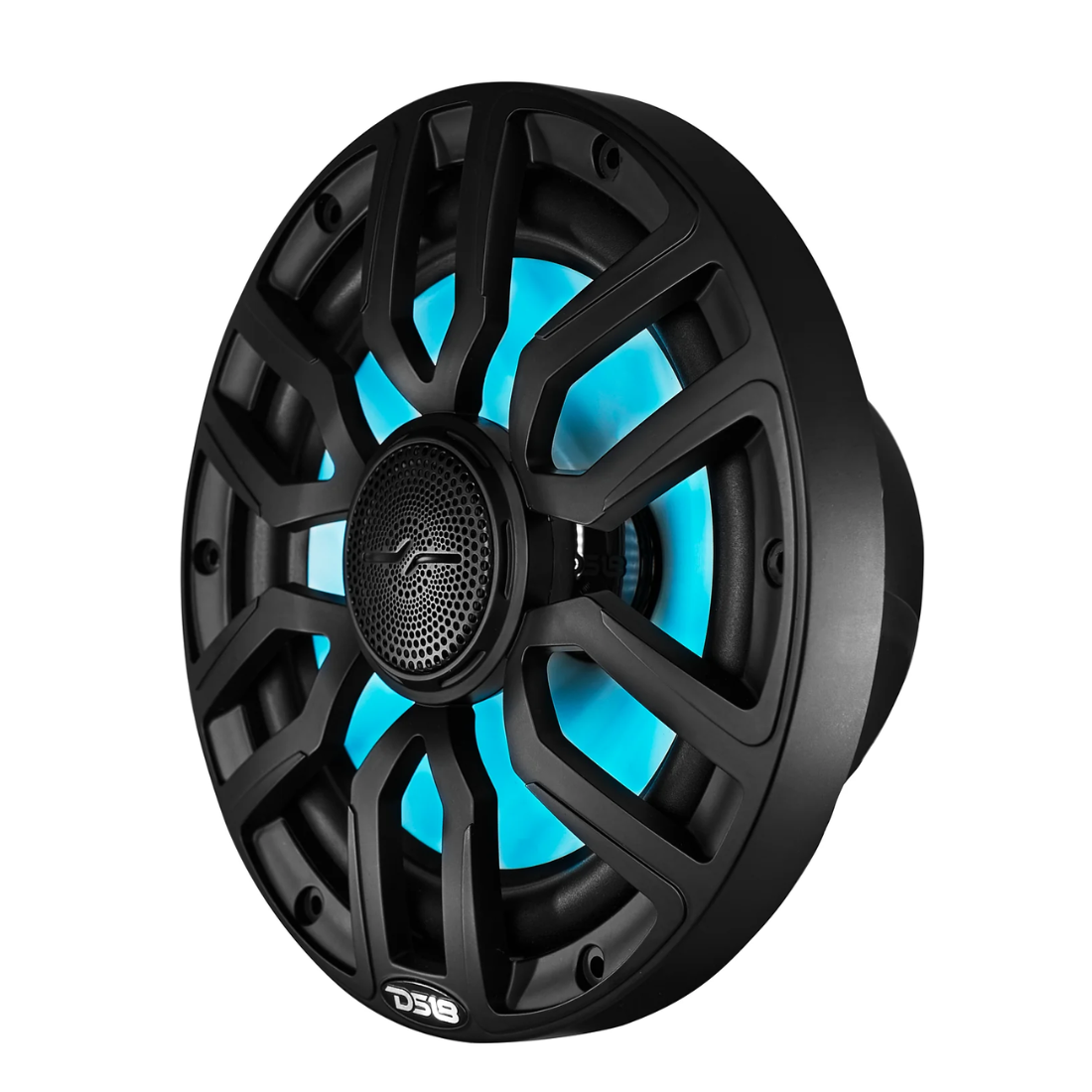 DS18 NXL-IQ8/BK 8" 2-Way 350W Max Marine Speakers w/ Digital LED Lights (Black)