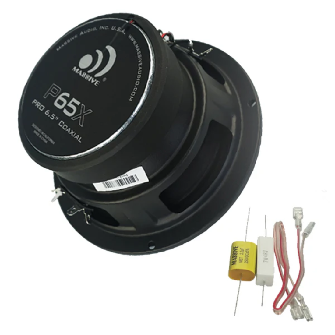 Massive Audio P65XV2 6.5" 2-Way 280W Peak 4-Ohm Coaxial Pro Audio Speaker