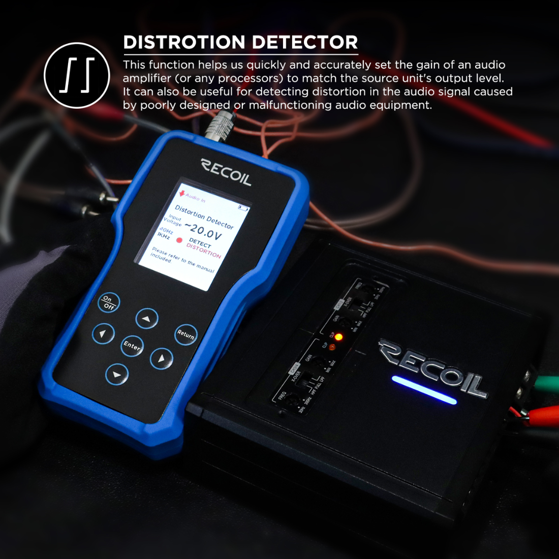 Recoil Audio MST1 Handheld Multifunctional Speaker and Audio System Tester