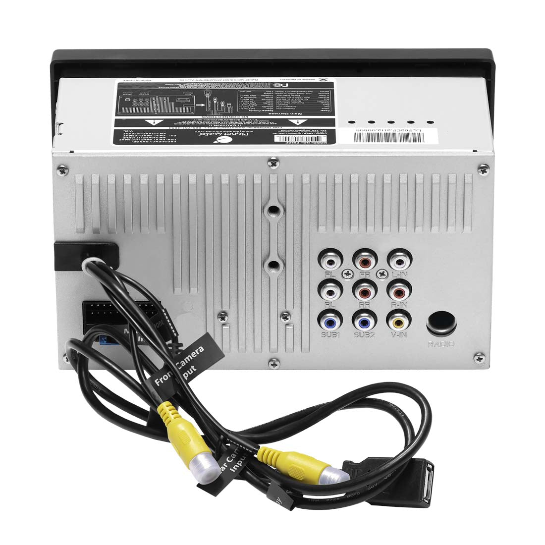Planet Audio P62CP 2-DIN Bluetooth Mechless Multimedia 6.2" Touchscreen Receiver