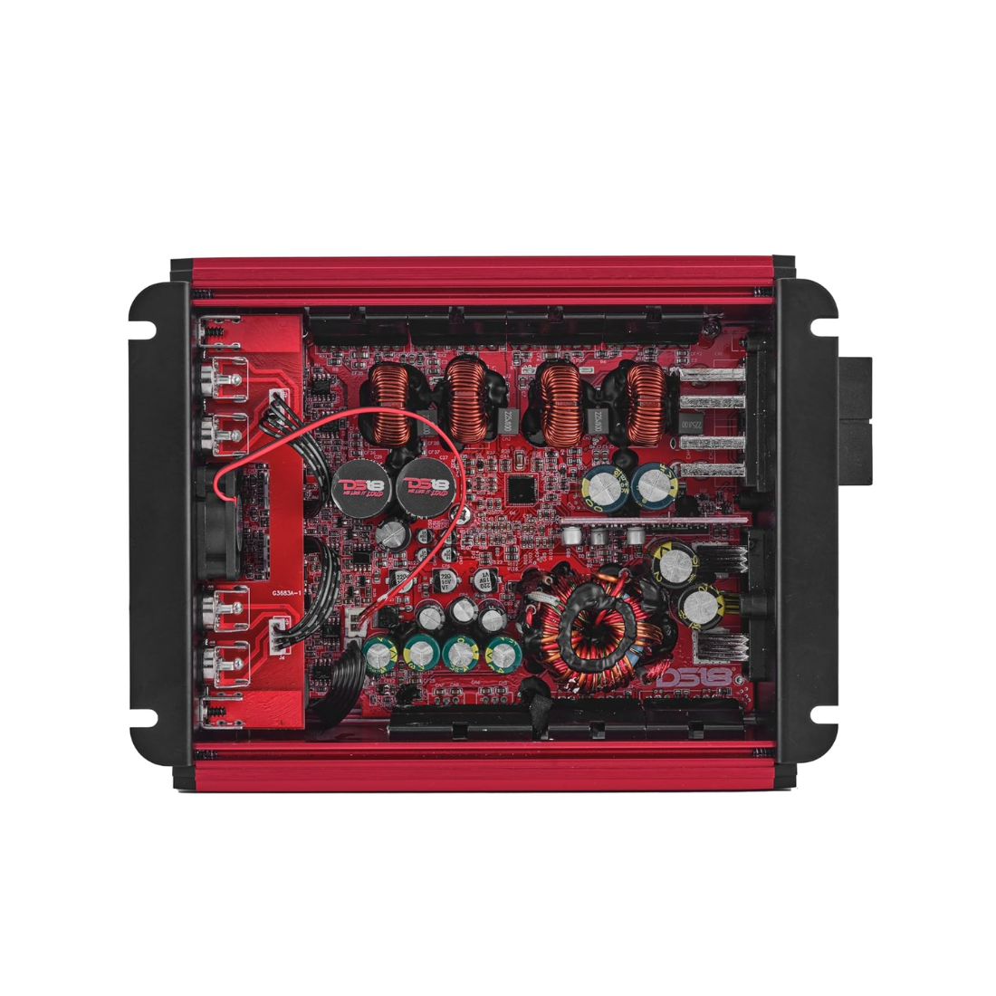 DS18 FRP-1.2K4/RD 4-Channel 1200W RMS Full-Range Class-D Car Amplifier (Red)