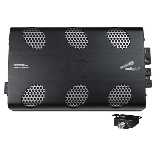 Audiopipe APHF-8000D-H1 Monoblock 8000W Class-D Full Range Car Audio Amplifier