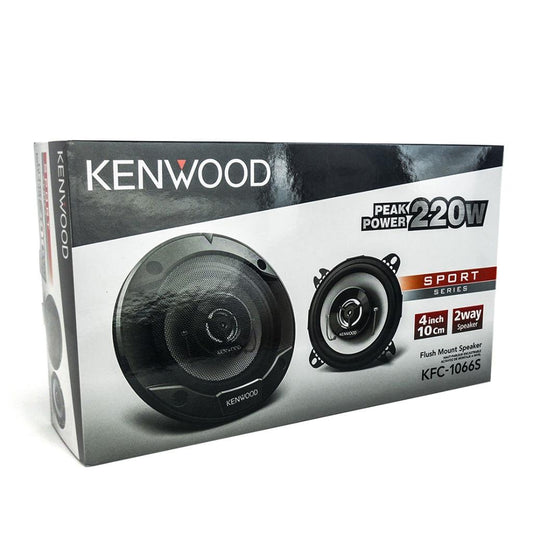Kenwood KFC-1066S 220 W Max 4" 2-Way 4 Ohms Stereo Car Audio Coaxial Speakers