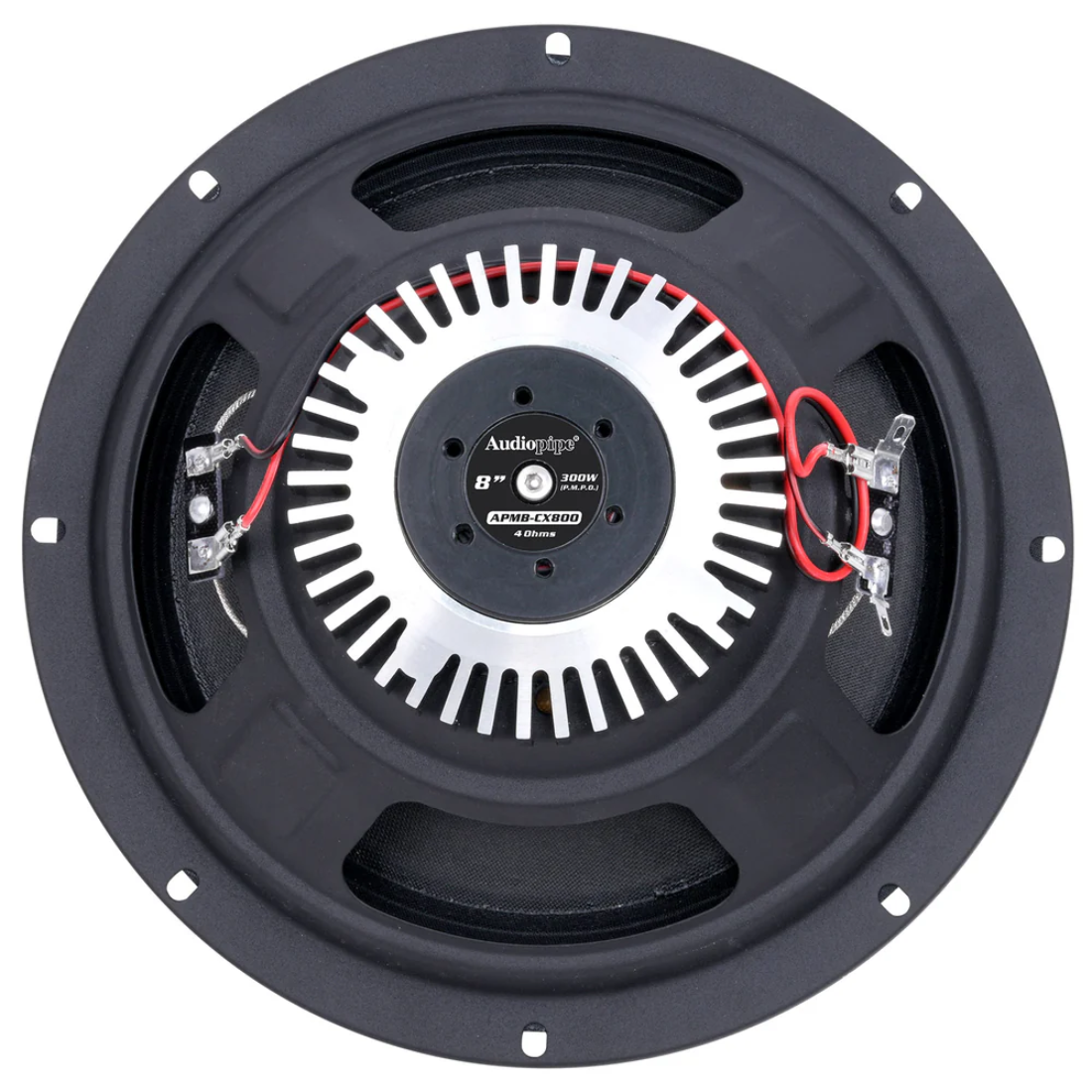 Audiopipe APMB-CX800 8" 300W Peak 4-Ohm Neodymium Coaxial Loudspeakers (Pair)