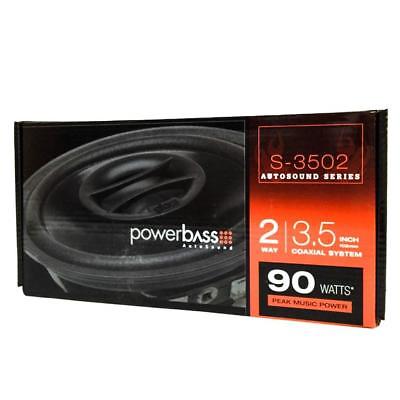PowerBass S-3502 90 W Max 3.5" 4-Ohm Stereo Car Audio Coaxial Full Range Speaker