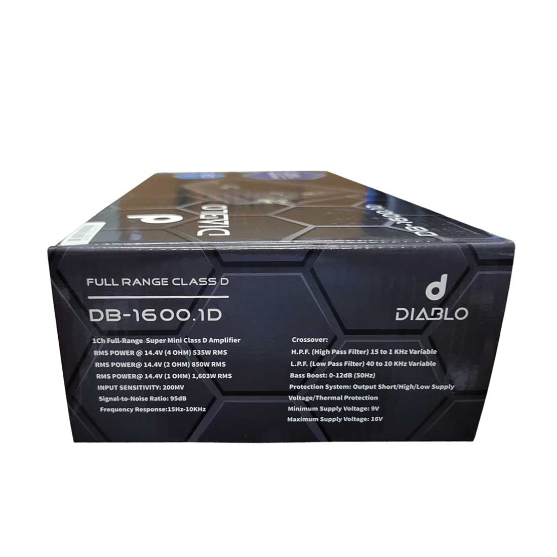 Diablo DB-1600.1D 1-CH Monoblock 1600W RMS Full-Range Class-D Mini Amplifier