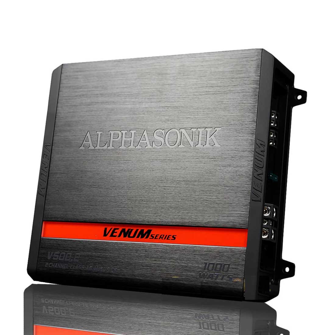 Alphasonik V500.2 2-Channel 500 Watts Class-A/B MOSFET Car Audio Amplifier