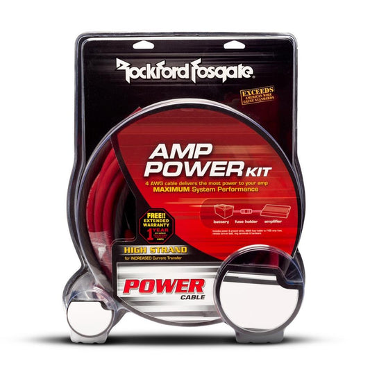 Rockford Fosgate RFK8 8 Gauge Car Audio Amplifier Power Installation Wiring Kit