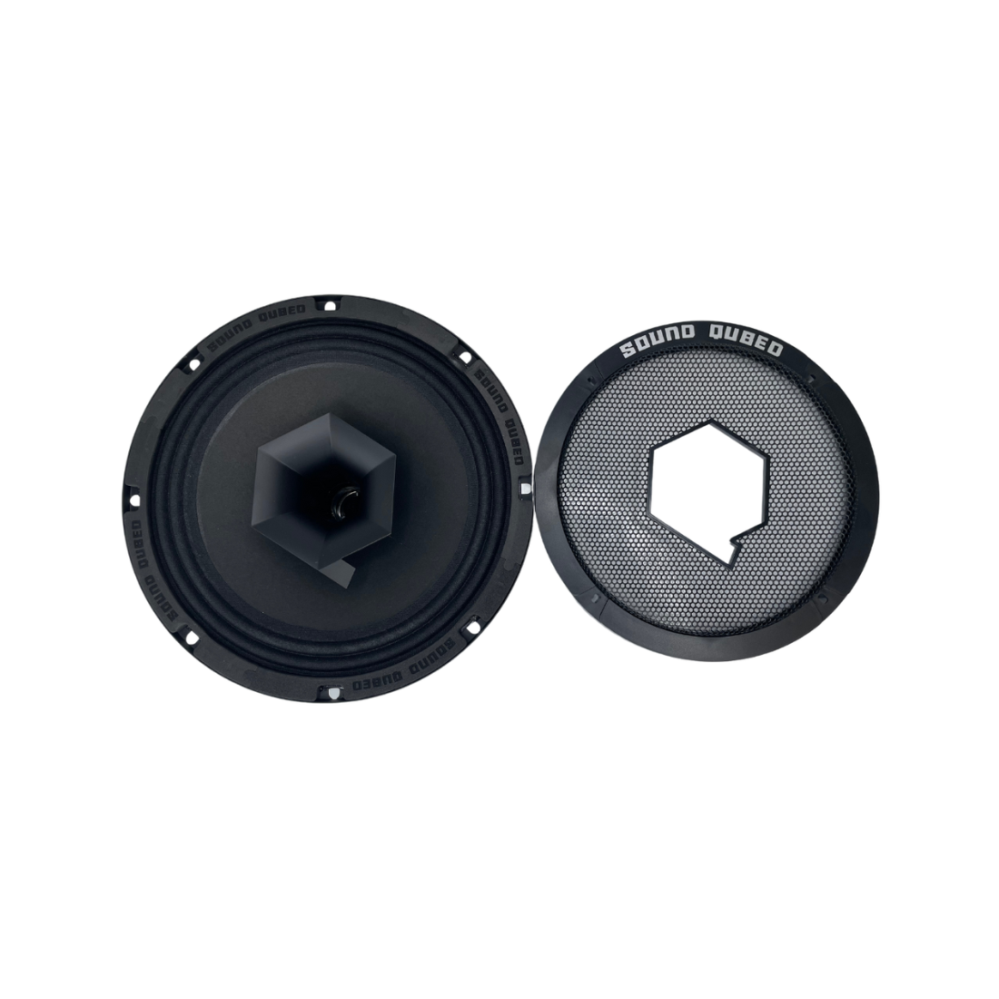 SoundQubed BGS-CX84SL 8" 400W Max 4-Ohm Car Coaxial Slim Loudspeaker (Single)