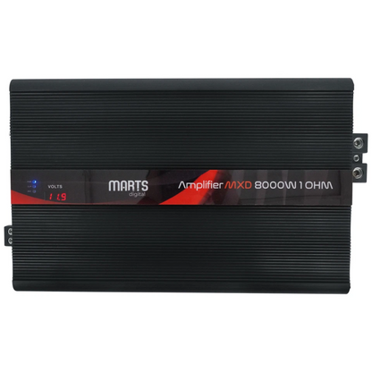 Marts Digital MXD 8000 1 Ohm Monoblock 8000W RMS Class-D Full Range Amplifier