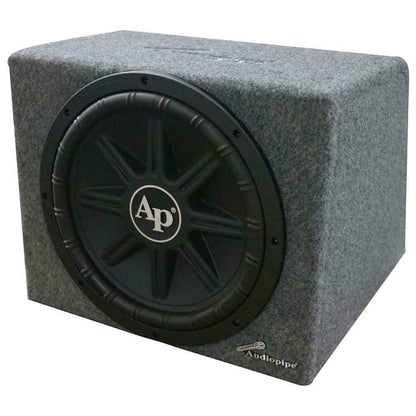 Audiopipe APSB12112PX Single 12" Subwoofer w/ Amplifier & Wiring Kit Bass Package