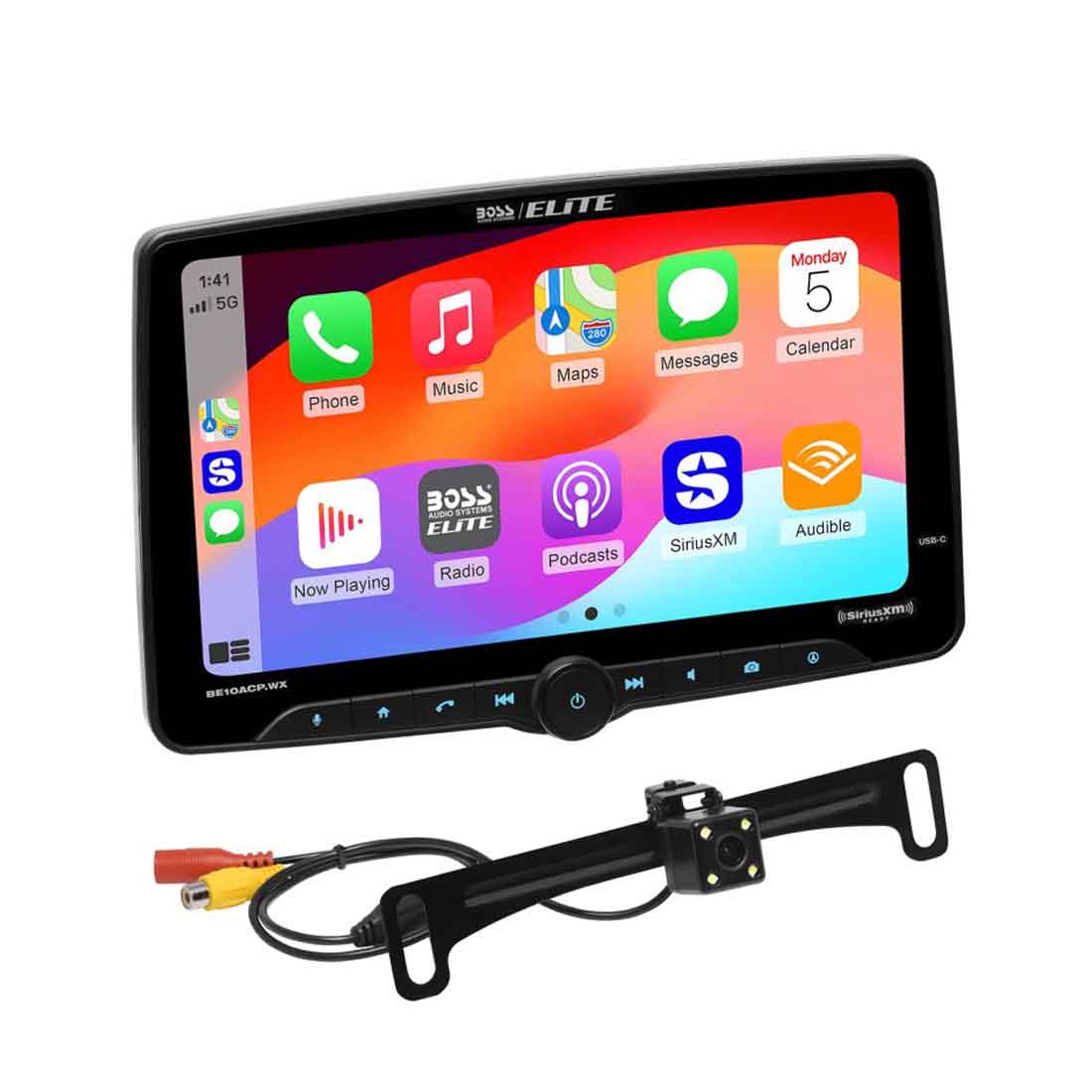 Boss Audio BE10ACP.WXC 1-DIN 10" Digital Multimedia Receiver w/ Back-Up Camera