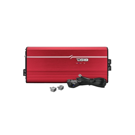 DS18 FRP-8K/RD Monoblock 8000W RMS Class-D Full-Range Car Amplifier (Red)
