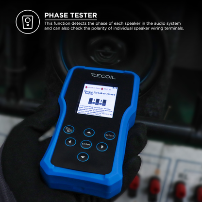 Recoil Audio MST1 Handheld Multifunctional Speaker and Audio System Tester