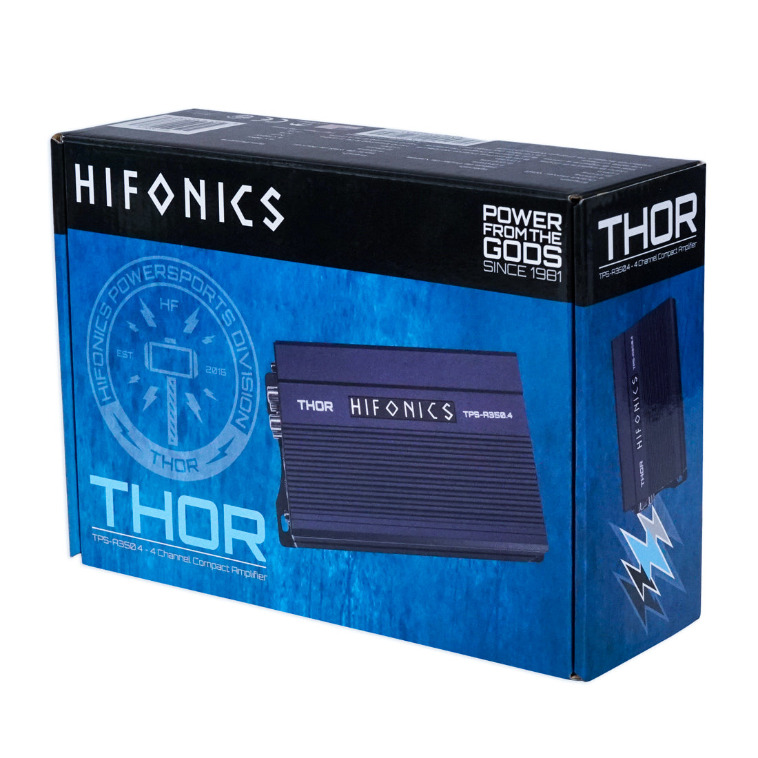 Hifonics TPS-A350.4 350 W Max 4-Channel Full Range Class D Powersports Amplifier