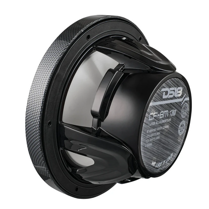 DS18 CF-8M 8" 2-Way 125W RMS 4-Ohm Marine Coaxial Speakers w/ RGB LED Lights