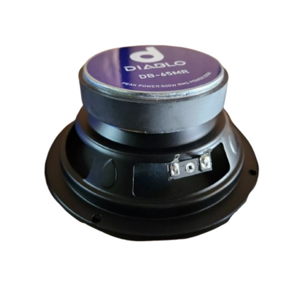 Diablo DB-65MR 6.5" 500W Peak 4-Ohm 1" Voice Coil Car Audio Midrange Loudspeaker