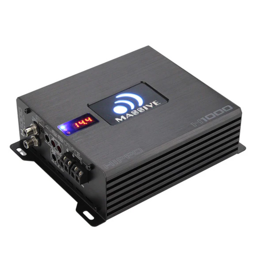 Massive Audio H1000 1-CH Monoblock 1050 Watts RMS @ 1 Ohm Class-D Car Amplifier