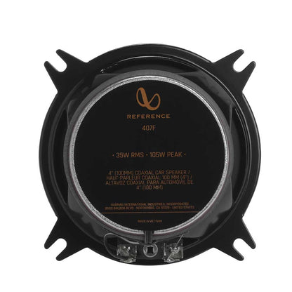 Infinity REF407F Reference Series 4" 2-Way 105W Peak 3-Ohm Car Audio Speakers