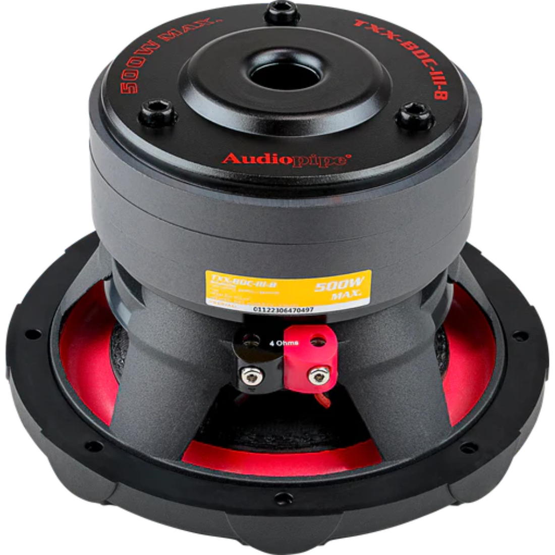 Audiopipe TXX-BDC-III-8 8" 500W Peak Single 4-Ohm SVC Triple Stack Car Subwoofer