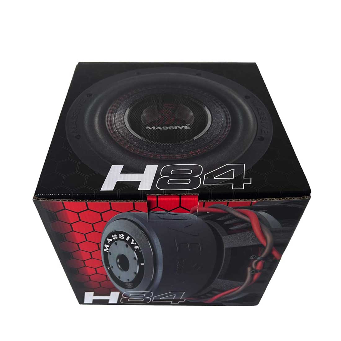 Massive Audio H84 8" 1200W Peak 2.5" Dual 4-Ohm Voice Coil DVC Car Subwoofer