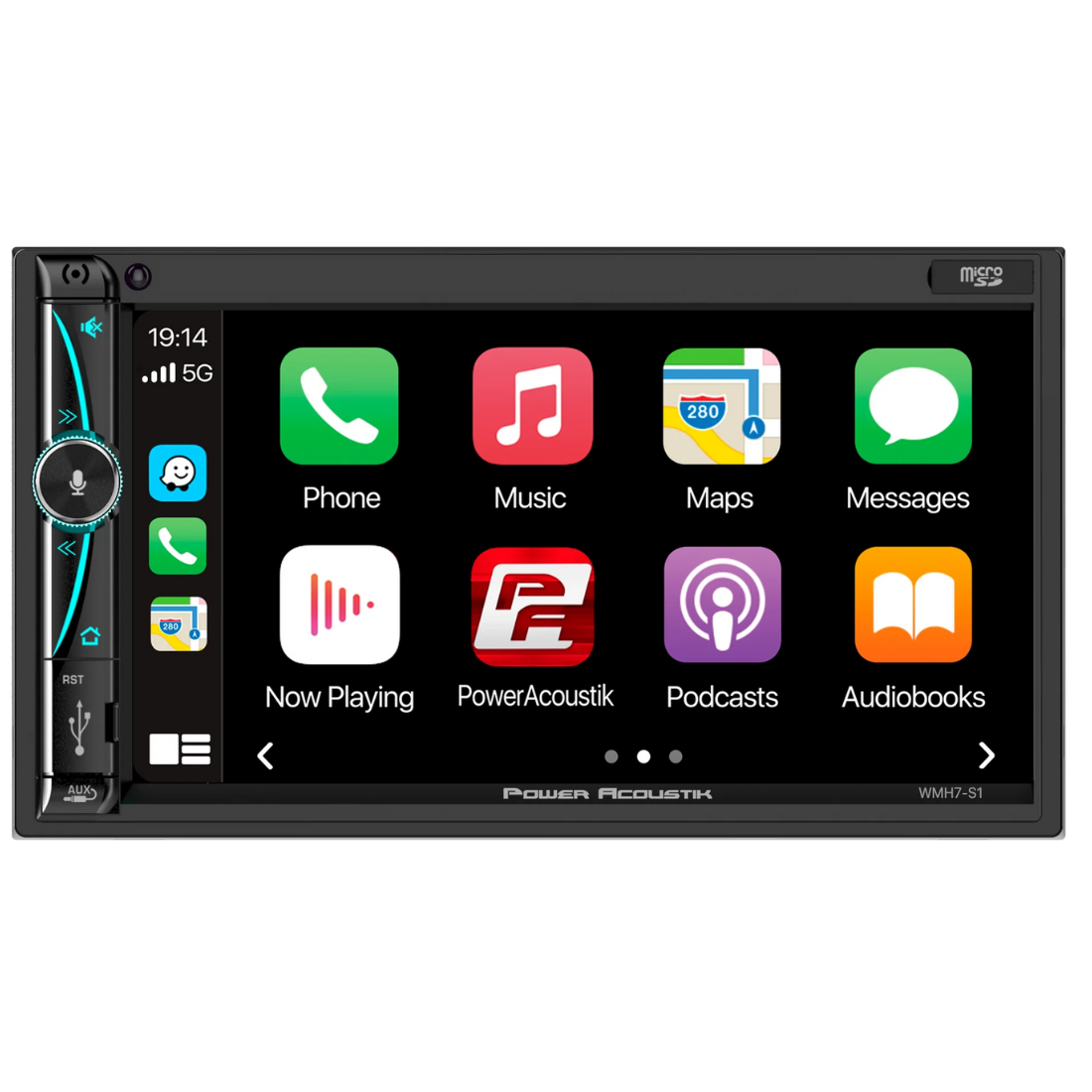 Power Acoustik WMH7-S1 7" Multimedia Receiver & 2x 6.5" Coaxial Speakers Bundle