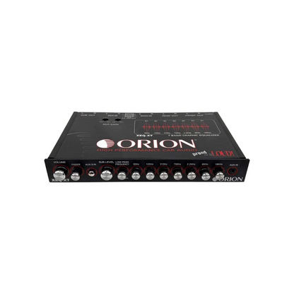 Orion XEQ-X7 7-Band Graphic Equalizer with Front AUX Input & Subwoofer Control