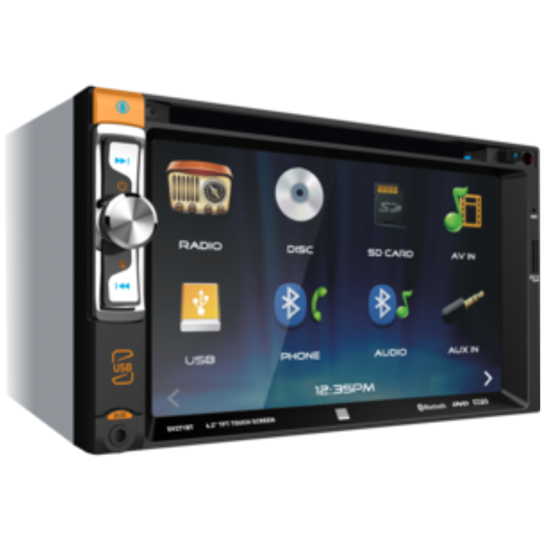 Dual DV271BT 2-DIN 6.2" Touchscreen CD/DVD/Bluetooth Digital Multimedia Receiver