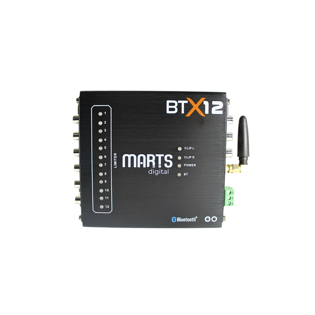 Marts Digital BTX12 12 Output Channel Bluetooth DSP Digital Signal Processor