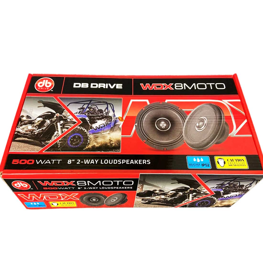 DB Drive WDX8MOTO 8" 2-Way 500W Max 4-Ohm Motorcycle Coaxial Loudspeakers (Pair)