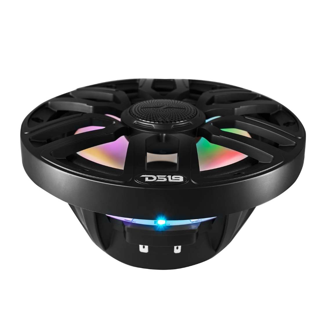 DS18 NXL-IQ8/BK 8" 2-Way 350W Max Marine Speakers w/ Digital LED Lights (Black)