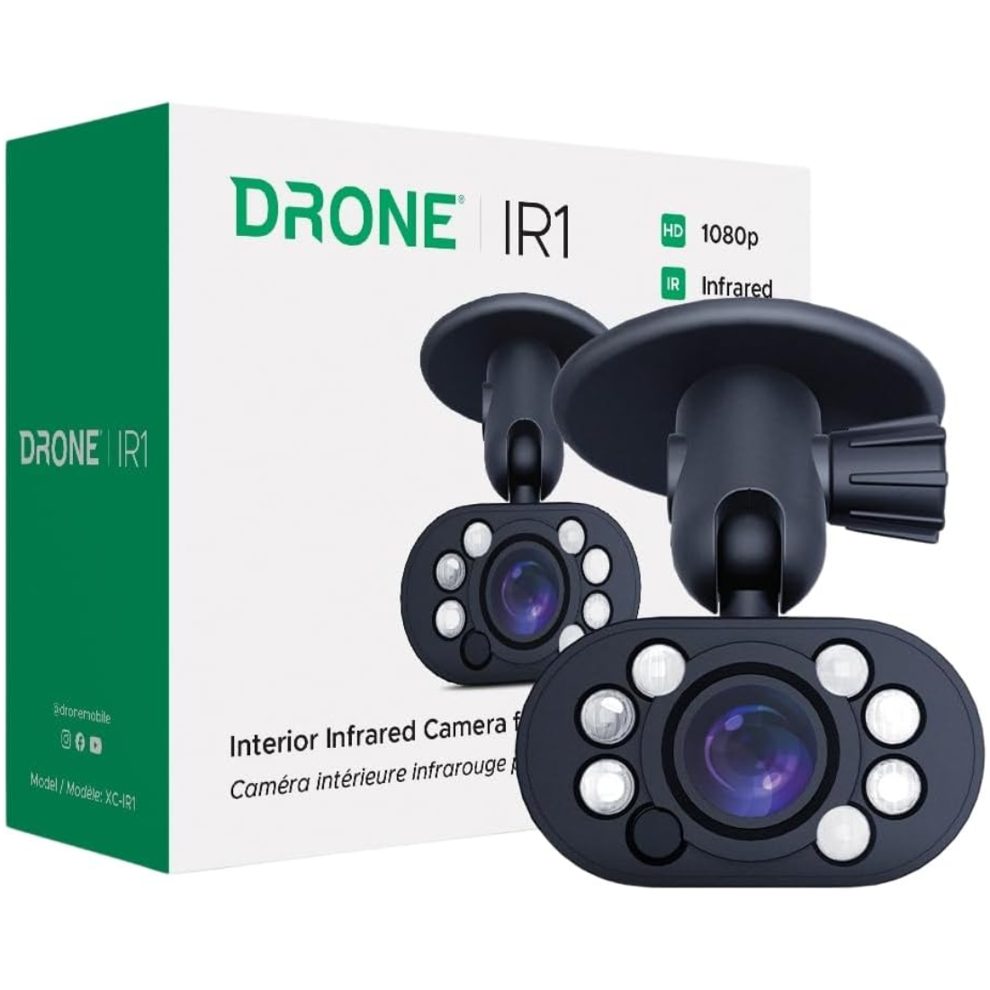 DroneMobile XC-IR1 Full-HD 1080p Interior Infrared Add-On Camera w/ Night Vision