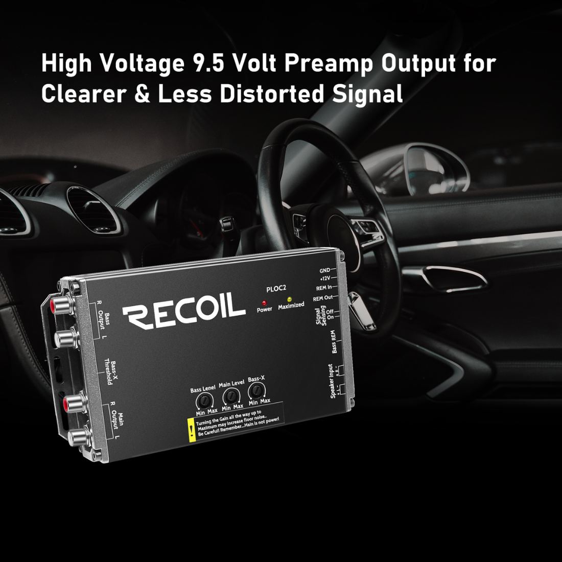 Recoil Audio PLOC2 2-Channel Line Output Converter w/ Bass Boost Technology