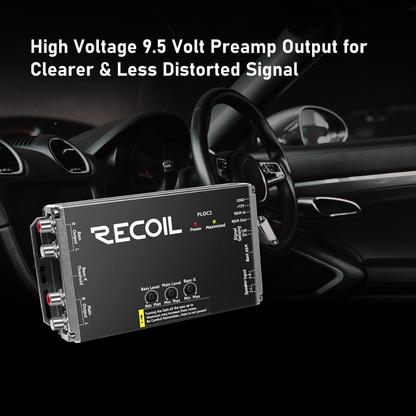 Recoil Audio PLOC2 2-Channel Line Output Converter w/ Bass Boost Technology