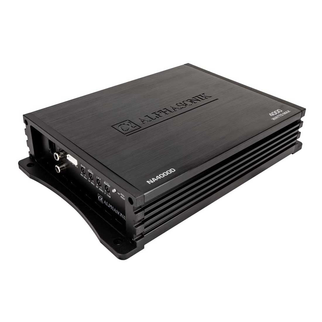 Alphasonik NA4000D  Monoblock 4000W Max Class-D Car Amplifier w/ Remote Bass Knob