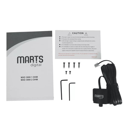 Marts Digital MXD-3000-1 1-CH Monoblock 3000W 1-Ohm Class-D Full Range Amplifier